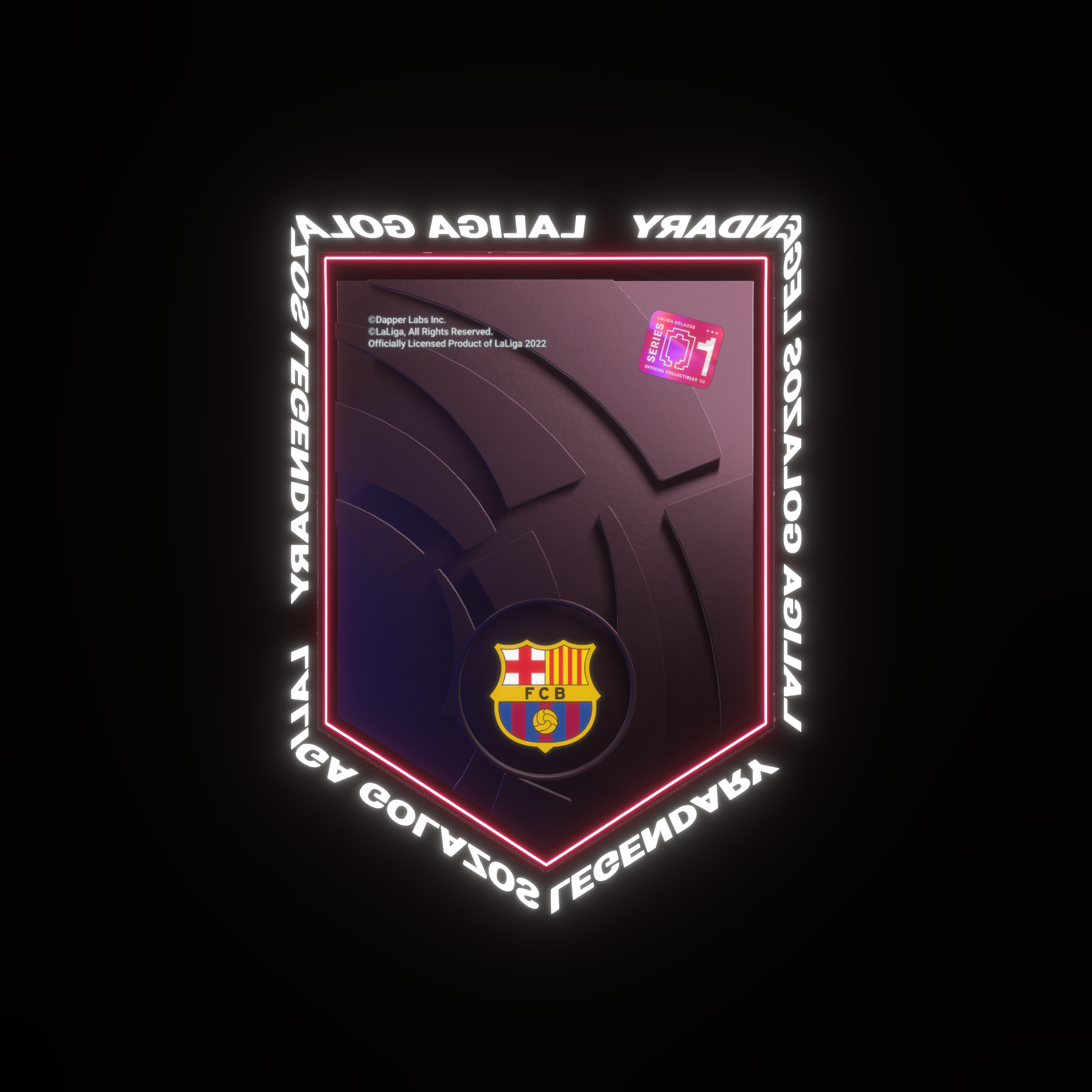 fc barcelona logo 3d 2022