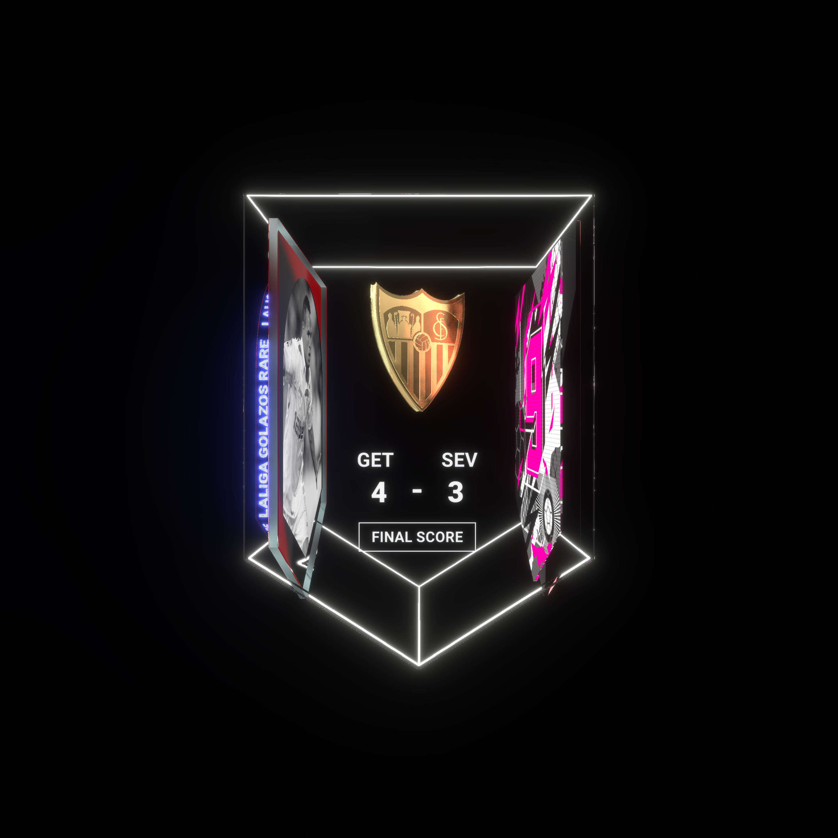 ICONS メッシ 300 LA LIGA GOALS サイン入りアート ICONS メッシ 300